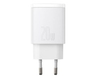 BASEUS sieciowa Compact Quick Charger 1xUSB 1xUSB-C 20W (biała) CCXJ-B02 - 1194209 - zdjęcie 1